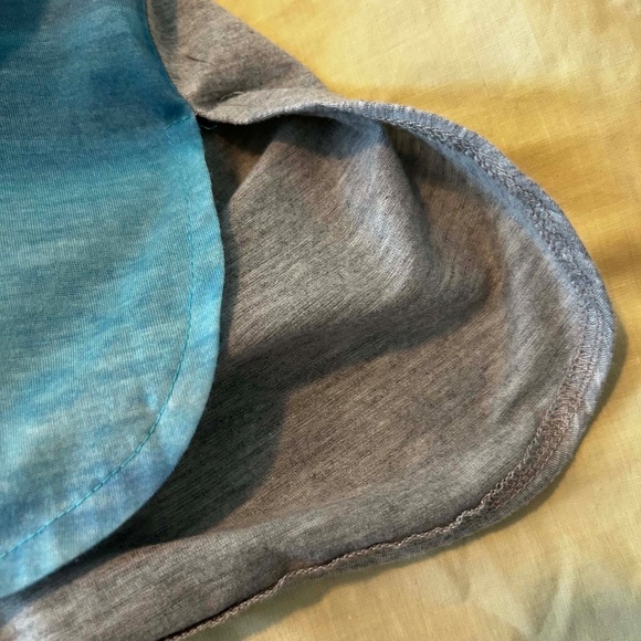 T-SHIRT, BEACH SCENE, SOFT GREY MIX (Blues/Greens/Greys), SIZE 5X, SHORT SLEEVES - Picture 5 of 9